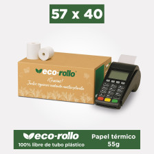 Eco-Rollo Térmico 57 x 40mm...