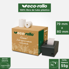 Eco-Rollo Térmico 79mm x...