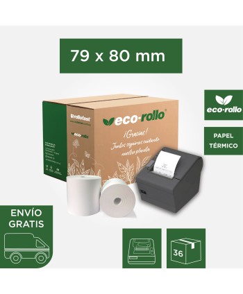 Eco-Rollo Térmico 79mm x...