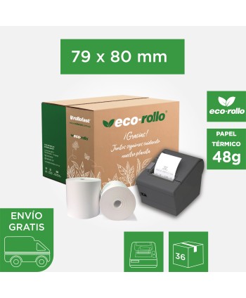 Eco-Rollo Térmico 79mm x...