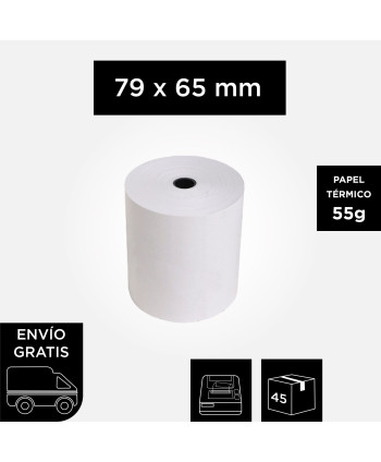 Rollo Térmico 79mm x 65mm...