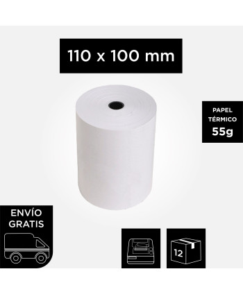 Rollo Térmico 110mm x 100mm...