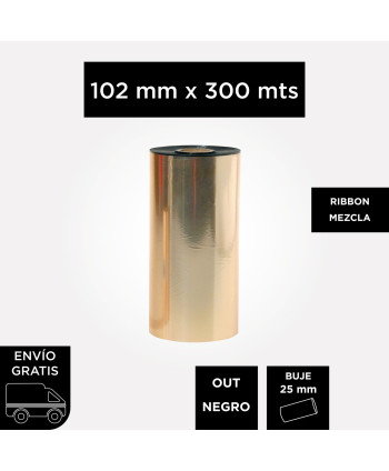 12 un Ribbon MEZCLA 102mm x...