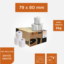 Rollo Térmico 79 x 80mm 55g...