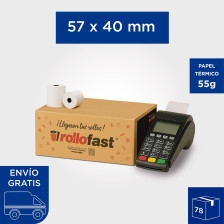 Rollo Térmico 57 x 40mm 55g...