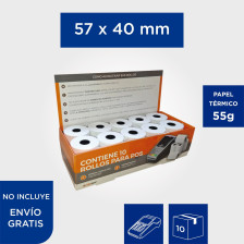 Rollo Térmico 57 x 40mm 55g...