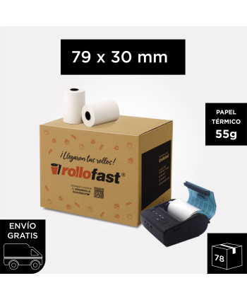 Rollo Térmico 79mm x 30mm -...