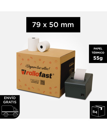 Rollo Térmico 79mm x 50mm -...