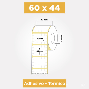 Etiquetas Térmicas | 60 x...