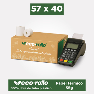 Eco-Rollo Térmico 57 x 40mm...