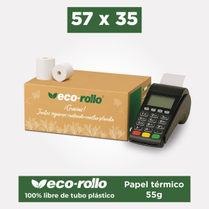 Eco-Rollo Térmico 57 x 35mm...