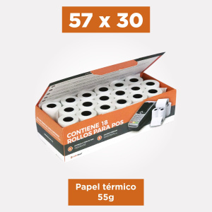 Rollo Térmico 57 x 30mm |...