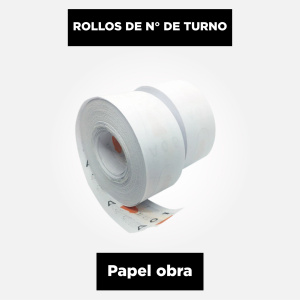 Números de turno | 10 rollos